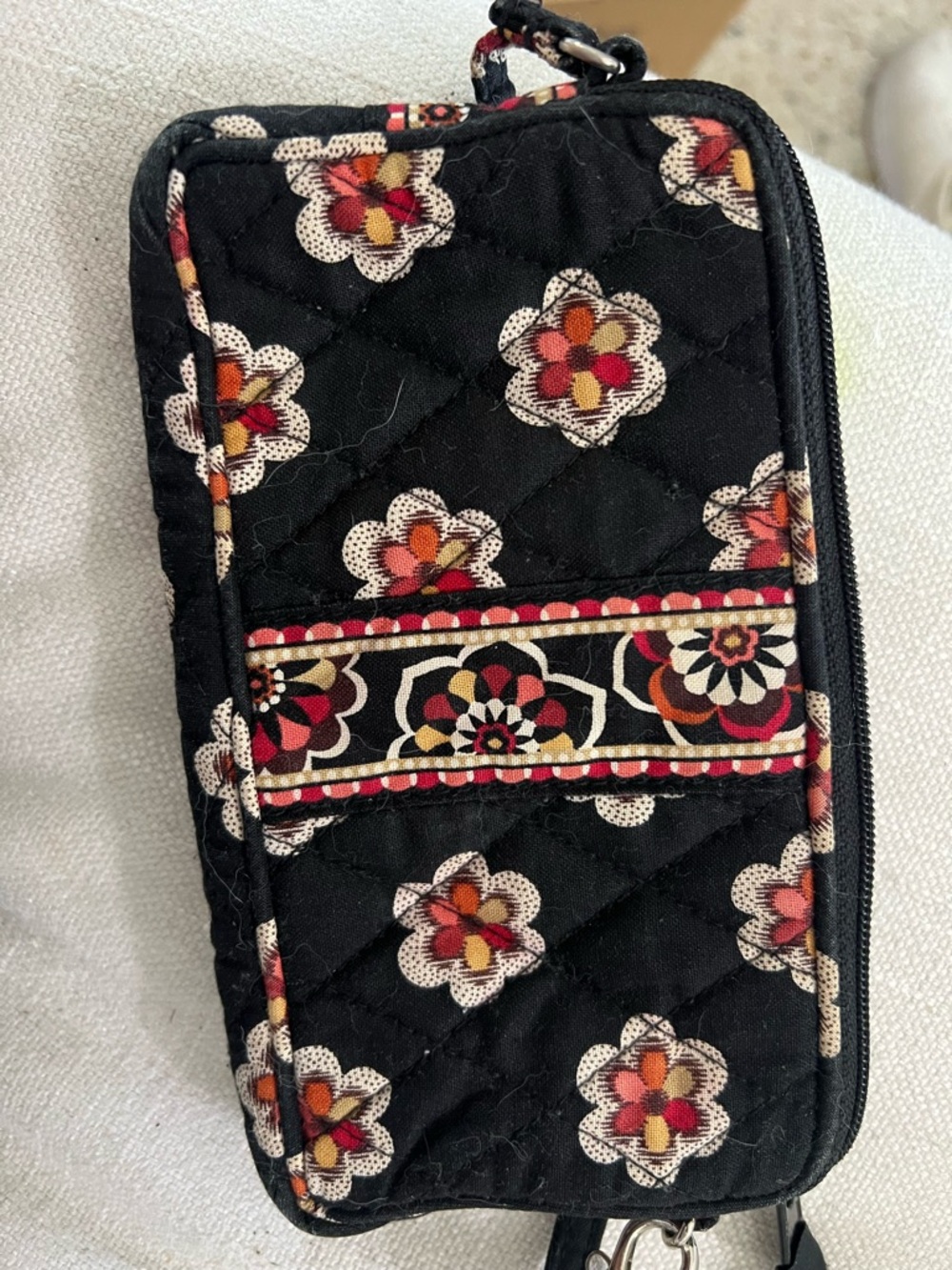 Vera Bradley Pirouette patterned quilted cotton wristlet or wallet